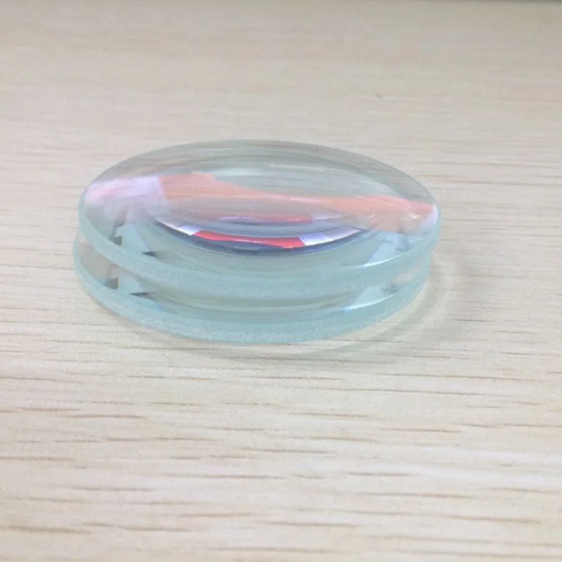 Optical Focal Length 90mm Double Convex Glass Lens Biconvex Magnifyingf Condensing 50mm Dia 2PCS | Инструменты