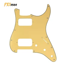 Pleroo гитарные аксессуары гитарные накладки 11 винтовых отверстий для США/Мехико стандарт ST HH гитара Stratocaster царапина пластины