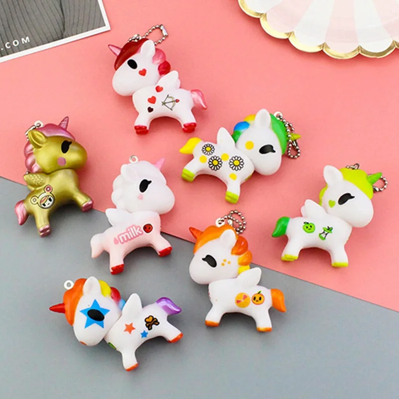 

Cartoon Unicorn Keychains Absolutely Cute Pendant Key Chain Handbag Charms Accessory Excellent Gift Product