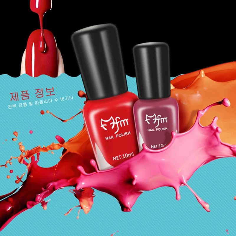 Natural Water Based Peelable Nontoxic Aqueous Environmental Gradient Nail Polish for Pregnant