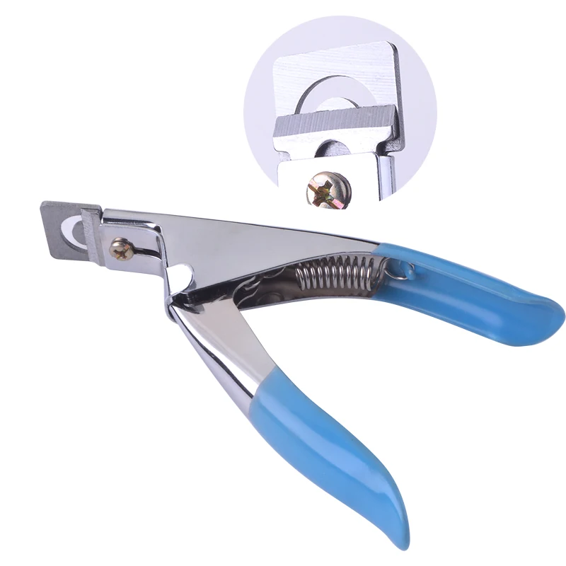 1PCS Red Pink Blue Nail Art Clipper Cutter UV Gel False Tips Edge Cutters Stainless Steel U One Word Clippers Manicure Tool | Красота и