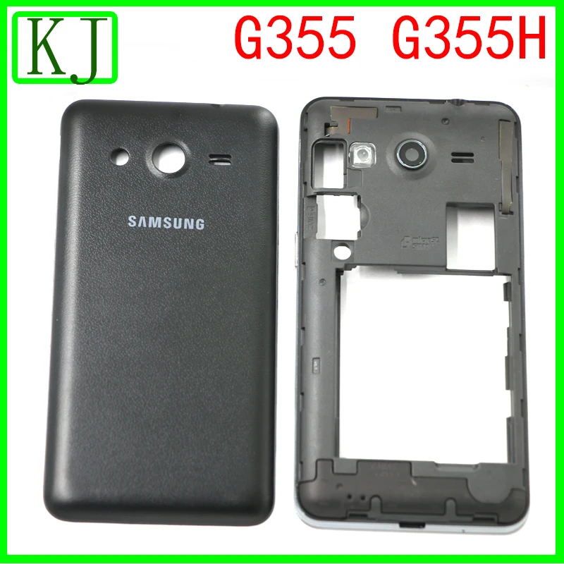 

Full Housing Original Case For Samsung Galaxy Core 2 G355 G355H Middle Frame Plate Bezel +Back Door Battery Cover