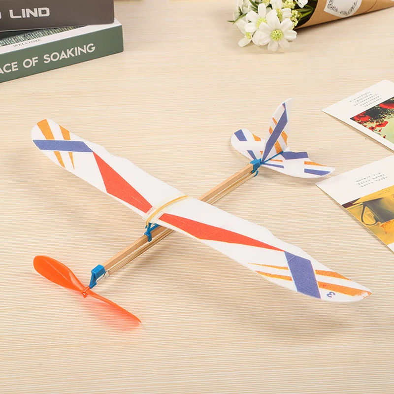 

Small Thunderbird Rubber Band Power Aircraft Glider RC Model Handmade DIY Children's Educational Toys Student Science Gift