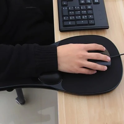 Bracers mouse pad armrest ergonomic computer mouse pad rest wrist shoulder double fixed pad table