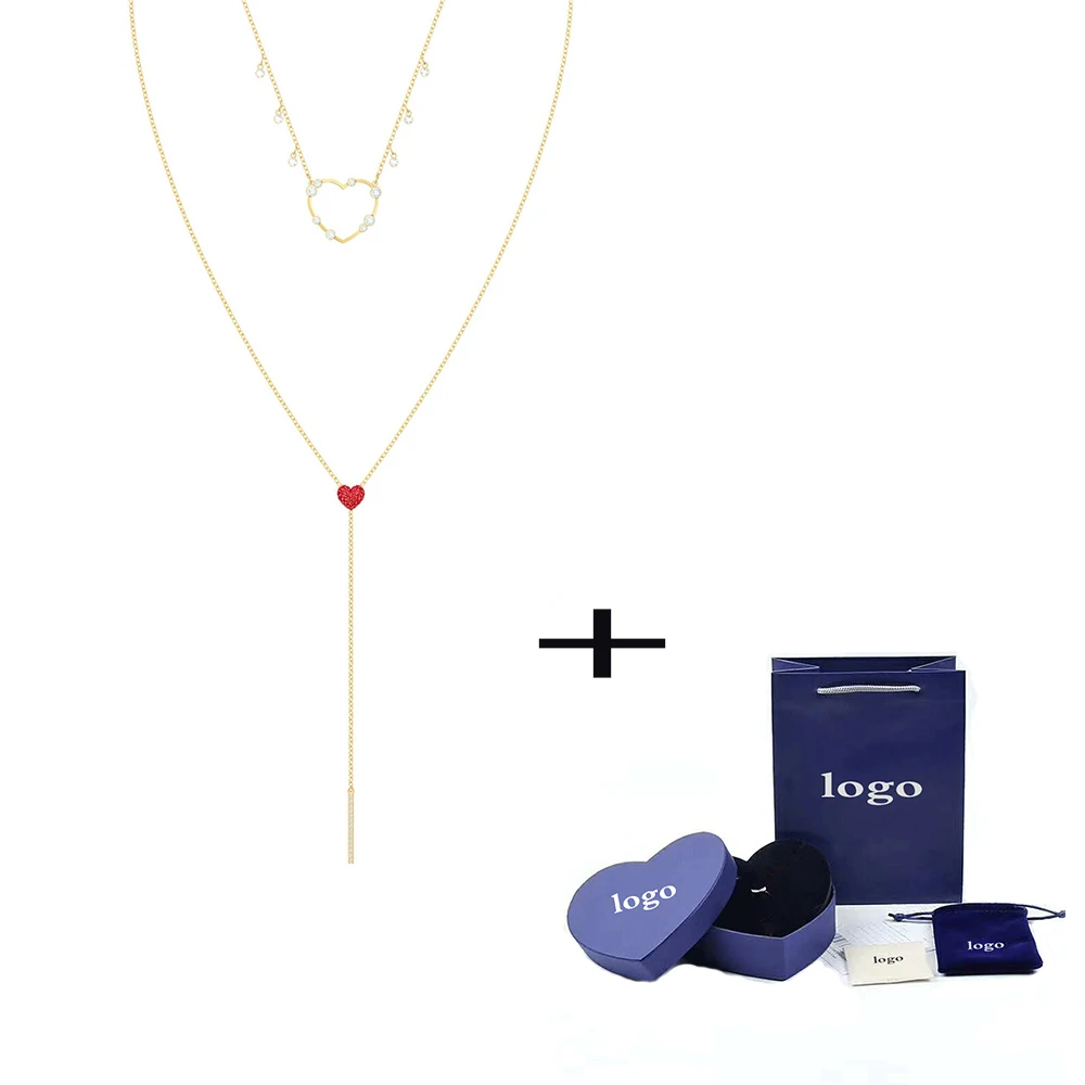 

MULIER 2019 OXO Original Explosion Chic Love Romantic Female Necklace Gift Box 5460326 Send Girlfriend Gift Spot
