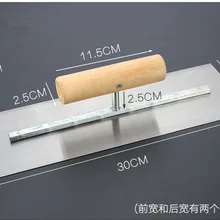 300x90 мм Высокое качество Весна стали лезвие деревянной ручкой Кельмы для штукатурки строительство бетонных Шпатель Инструмент