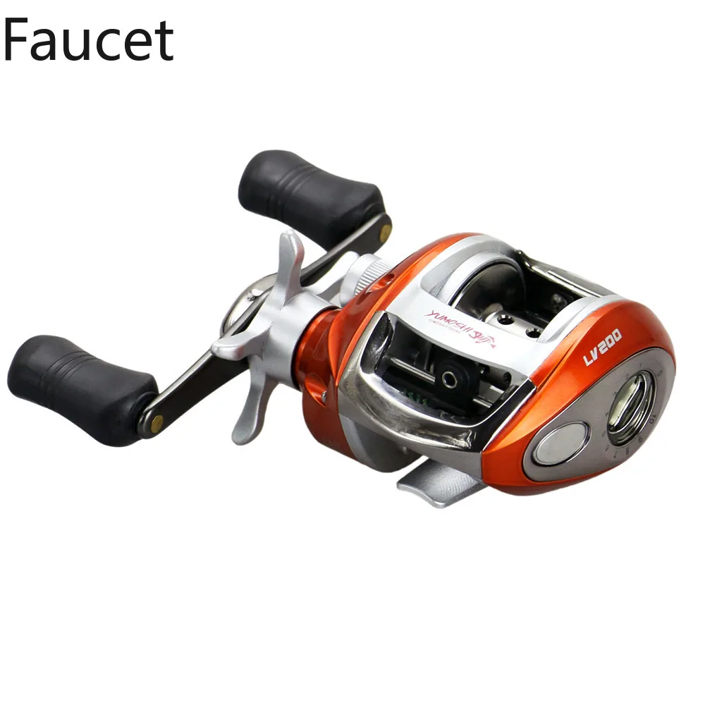 Faucet Baitcasting Reel Dual Brake System Reel 8KG Max Drag 12+1 BBs 6.2:1 High Speed Fishing Reel