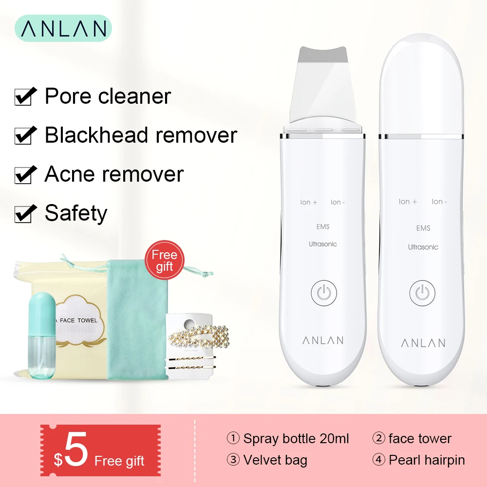 

Ultrasonic Skin Scrubber Deep Face Clean Skin Scrubber Remove Dirt Blackhead Reduce Wrinkles and spots Facial Whitening Lifting