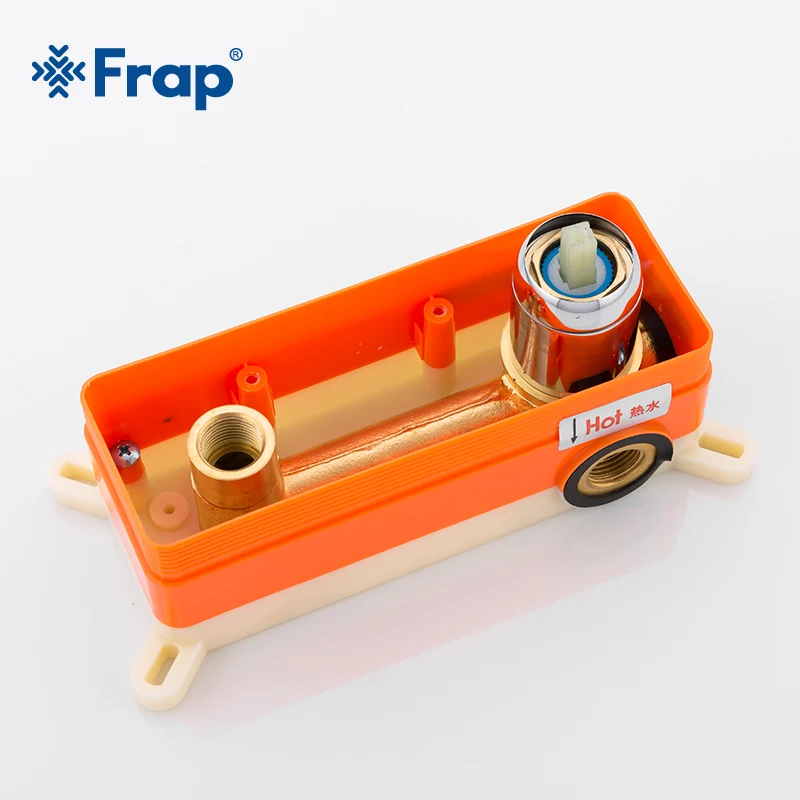 FRAP New products Bathroom Wall Mounted Basin Faucet Square Chrome Brass Mixer Sink Tap Single Handle Bathtub Faucets Y10051