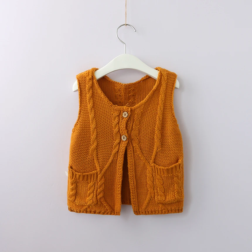 Buy Kids Girl Cable Knitted Sweater Vest Toddler Girl