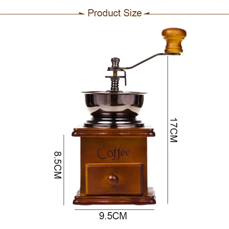 LUCOG ручная деревянная Кофемолка ручная шлифовальная машина для кофейных зерен портативная мельница для заусенцев с высококачественным керамическим жерновом