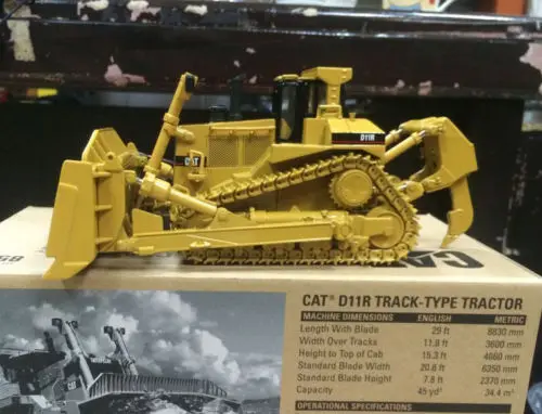 Новый гусеничный трек Caterpillar Cat D11R 1/50 литый под давлением 85025 модель DM|1/50