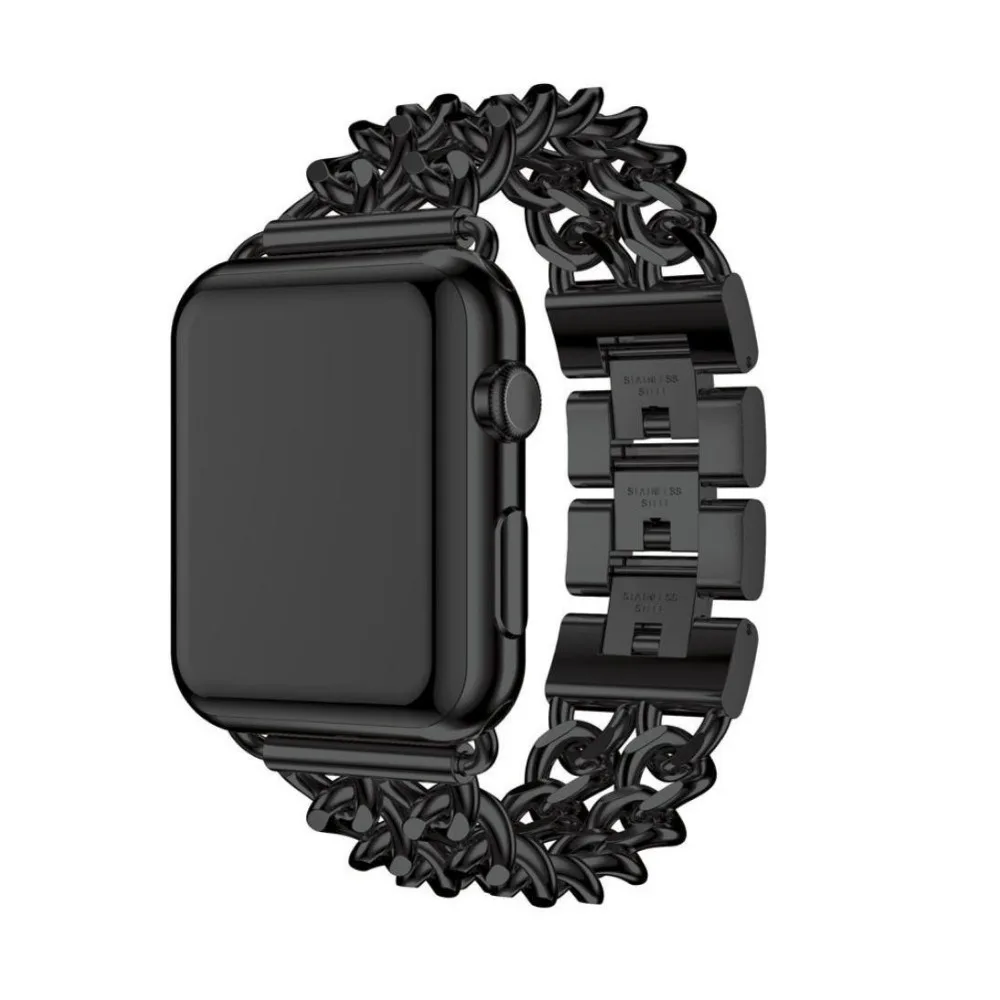 

Link Bracelet Band For Apple Watch 38mm 42mm Stainless Steel strap wristband Metal Band for iWatch Series 3 2 1