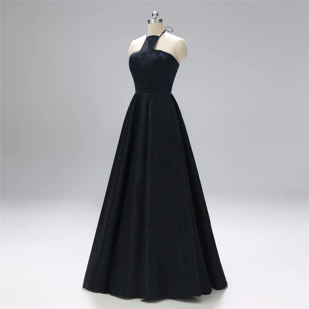 Elegent Long Evening Dress 2019 Black Halter Vestido De Festa A Line Formal Dress Prom Dresses Robe De Soiree L1126 Elegent Long Evening Dress 2019 Black Halter Vestido De Festa A Line Formal Dress Prom Dresses Robe De Soiree L1126