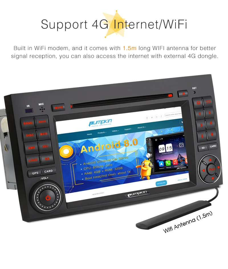 Flash Deal Pumpkin 2 Din 7