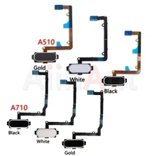 Оригинальная задняя кнопка «домой», определение отпечатка пальца Сенсор гибкий кабель для samsung Galaxy A5 A7 A510 A510F A710 A710F