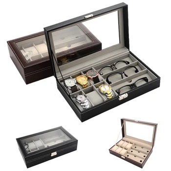 

6+3 Grids Watch Box Clock Box Jewellery Box Time Box Jewelry organizer Jewellery holder for Jewelry and Watch Holder