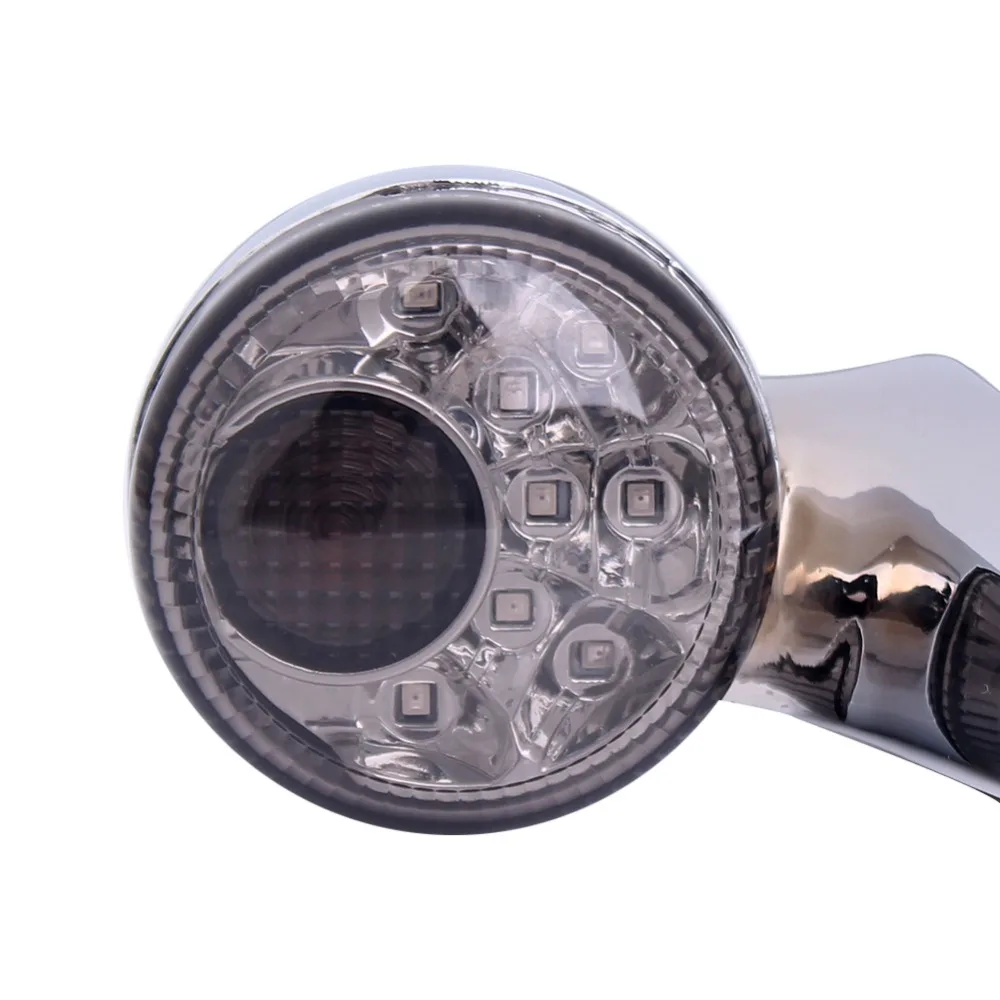  Chrome Motorcycle Smoke Rear LED Brake Light Turn Signal Bar For Harley Touring Street Road Glide 1 - 32846974155