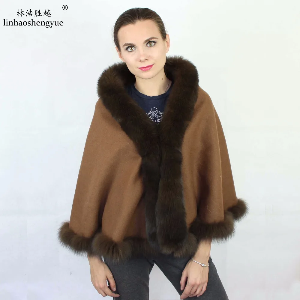 

Linhaoshengyue fur women fashion shawl Noble atmosphere high-end ladies furs shawls