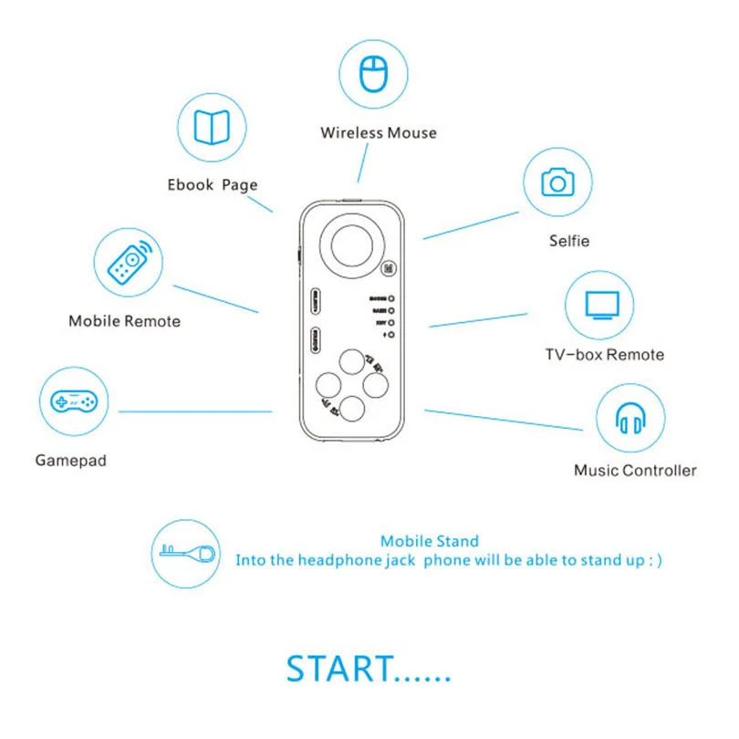 mocute Магия Картер 3 поколения мобильных телефонов игровой контроллер Bluetooth Selfie затвора музыка контроллер Беспроводной Мышь