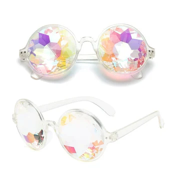 

Music Festival Kaleidoscope Glasses Multiply Lenses Ravers Diffraction Prismatic Lens Plastic Frame Party Club Sunglasses