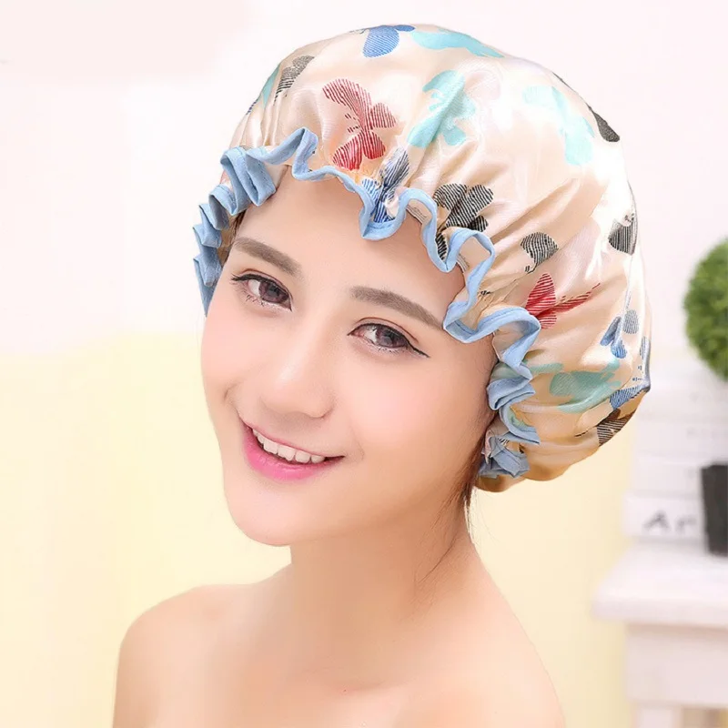 Shower Cap Women Waterproof Shower Cap Women Bathroom Hair Shower
