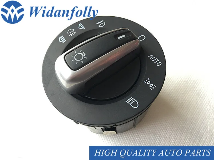 Widanfolly хромированный переключатель фар для авто контроллер противотуманных A6L C6 Q7