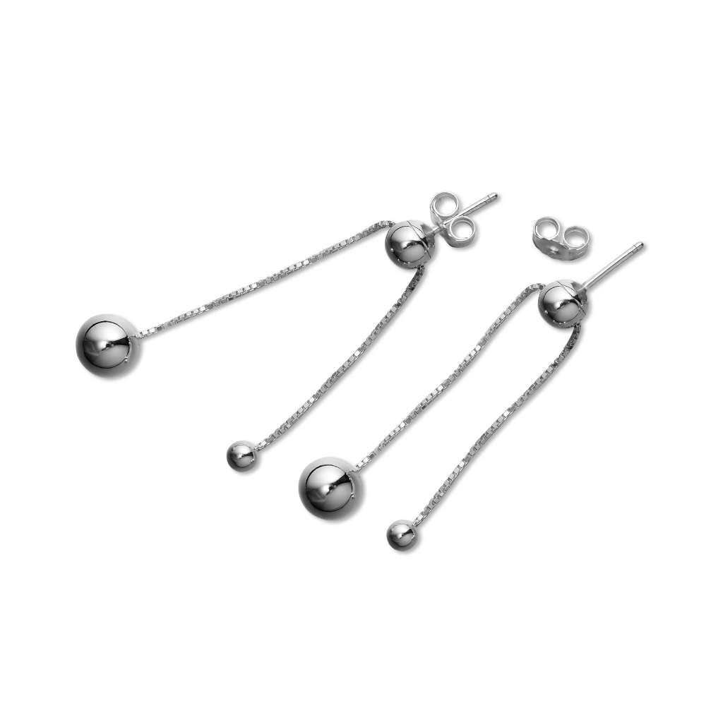 String of Beads Dangle Earrings - Image 4