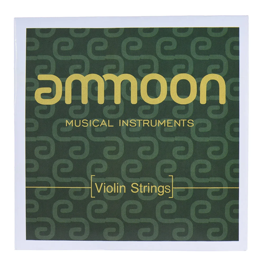 

ammoon Full Set High Quality Violin Strings Size 1/2 & 1/4 Violin Strings Steel Strings G D A and E Strings