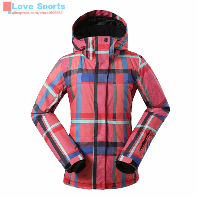 Cheap Newest High Quality GS Original Women Ski Jacket Snowboarding Jacket 10K/10K Waterproof Warm Cotton Skiing Jacket