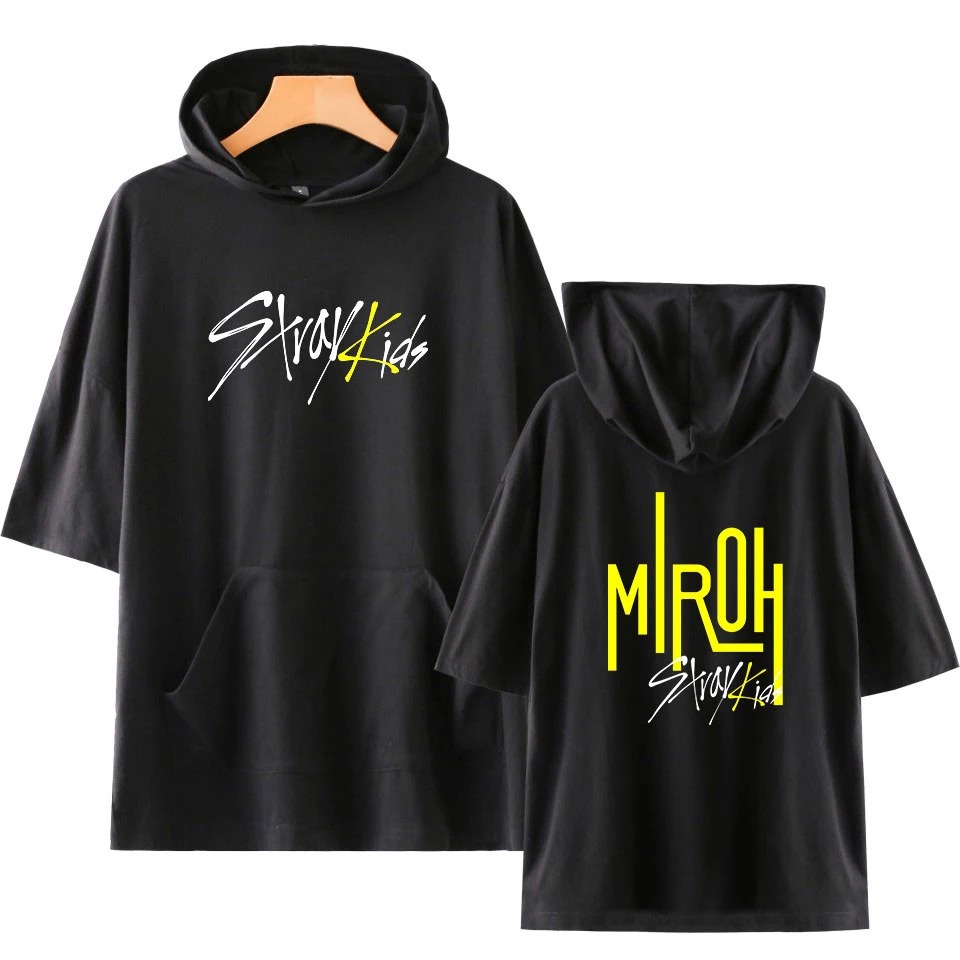 

Idol Kpop Stray kids T Shirt Printed Streetwear Miroh Short Sleeve Hoodies T-shirt Comfortable Harajuku Casual Fashion Summer