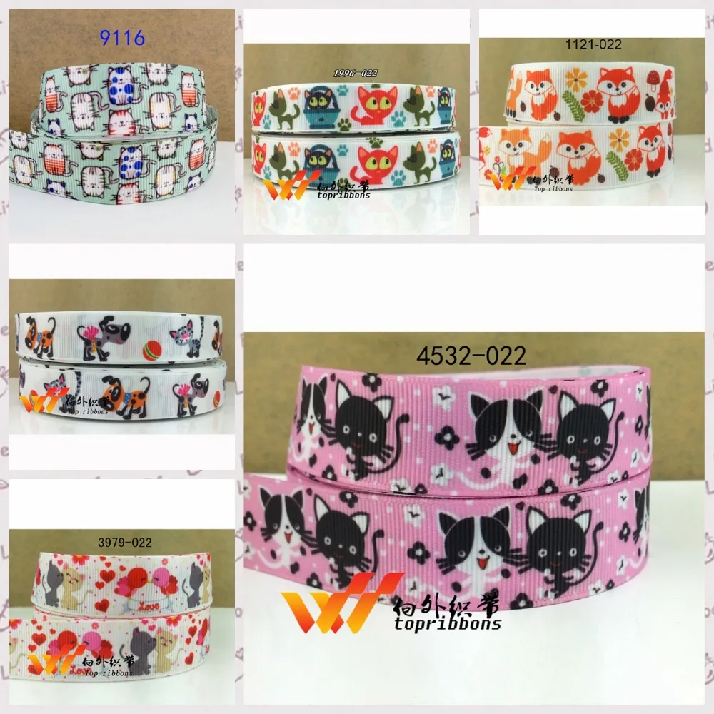 

Cartoon printed grosgrain ribbon ,satin ribbon 10 yards.