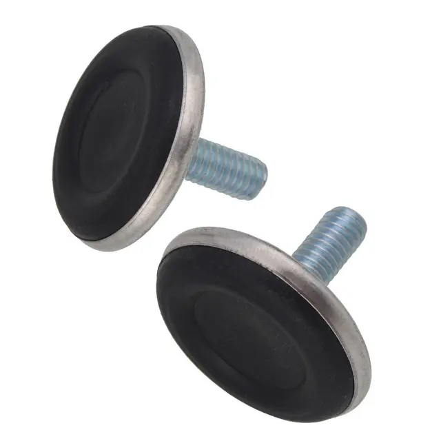 Pack of 10 Adjustable Furniture Leg Table Leveling Feet Pad Black Base