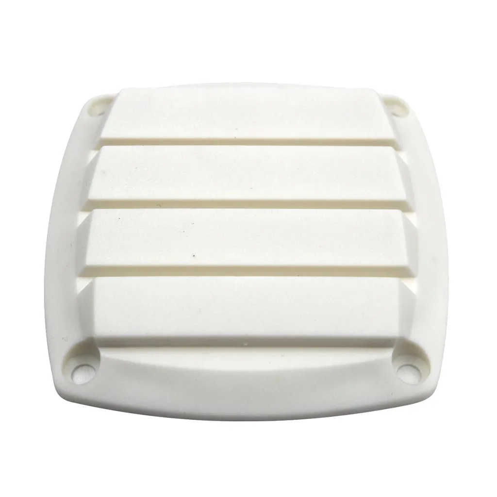 Round Plastic Marine Louvered Vents Round for 3 inch Tube Hose White Injection-Molded ABS Plastic