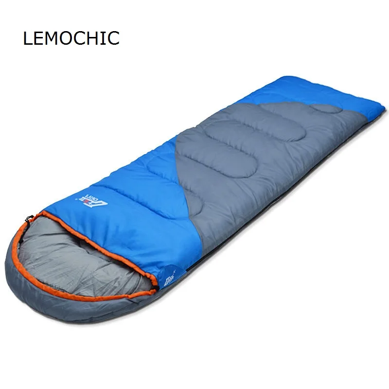 Discount  LEMOCHIC high quality splicing double sleeping bag ultralight camping naturehike equipment cotton w