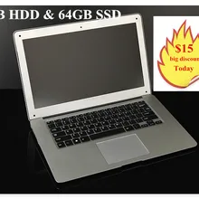 GMOLO бренд 14 дюймов ноутбук компьютер J1900 четырехъядерный 1 ТБ HDD и 64 Гб SSD 4 Гб ram wifi камера ультрабук ноутбук