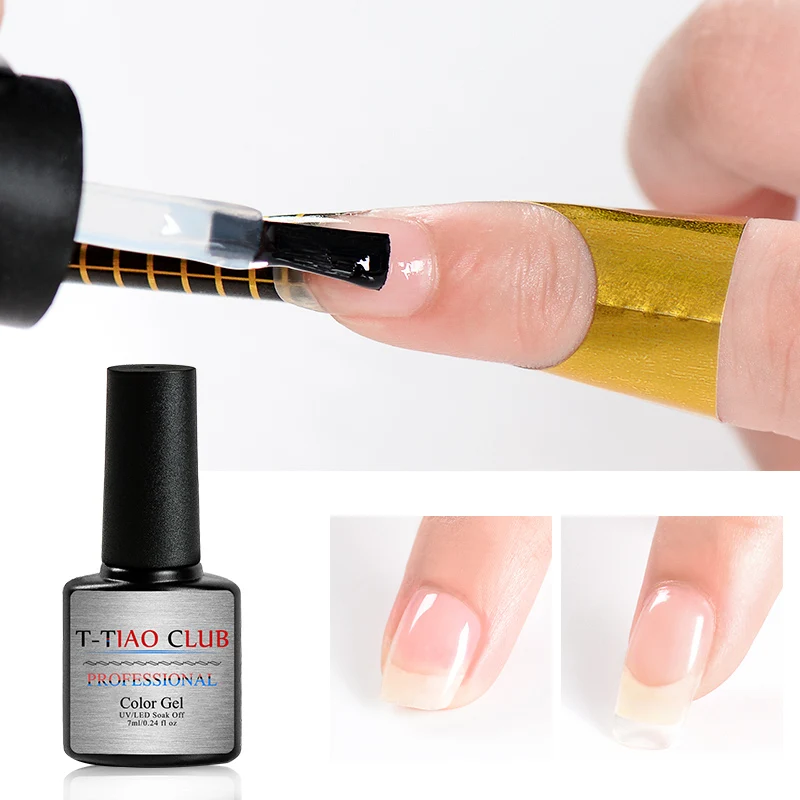 

T-TIAO CLUB 7ml Quick Poly Extention Gel Clear Pink Nude Nail Tips Soak off UV Builder UV Gel Acrylic Nail Art Gel Lacquer