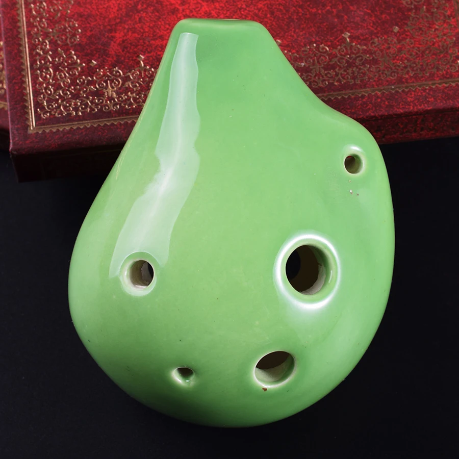 Chinese Mini Ocarina Flute 6 Hole Wind Toy Musical Instruments Pendant