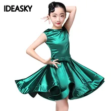 Платье для латинских танцев для Фламенго, платье для латинских танцев, сальсы, спандекса, румбы, самбы, детская юбка для сальсы, танго, бальных танцев