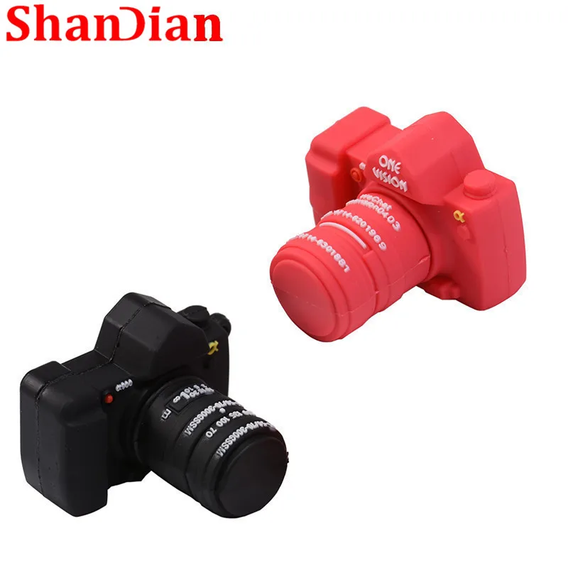 SHANDIAN Флешка usb флеш накопитель 2 0 4 ГБ 16 32 64 мультяшная зеркальная камера карта