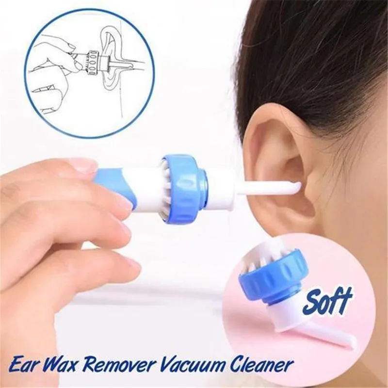 

Ear Wax Remover Vacuum Cleaner Ear Earpick Swab Easy Earwax Removal Soft Spiral Cleaner Prevent Ear-pick Clean Tools