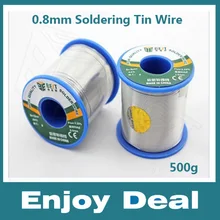 ЛУЧШИЙ 0,8 мм оловянный припой 500 г 60/40 Оловянная свинцовая Олово проволока расплава канифоль ядро припой пайки рулон проволоки
