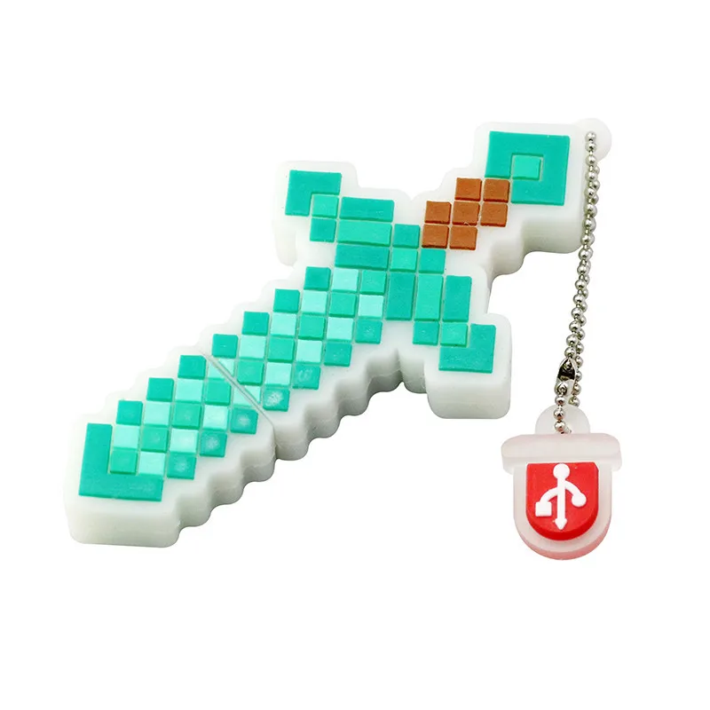 Pendrive Cartoon Game Diamond Sword USB Flash Drive Thumdrive CLE USB Memoria Stick 8GB 16GB 32GB 64GB Flash Card Gift for Child Pendrive Cartoon Game Diamond Sword USB Flash Drive Thumdrive CLE USB Memoria Stick 8GB 16GB 32GB 64GB Flash Card Gift for Child