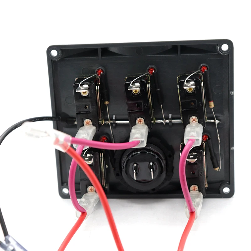

Modern Toggle ON-OFF Power Socket Switch Panel with Digital Battery Gauge