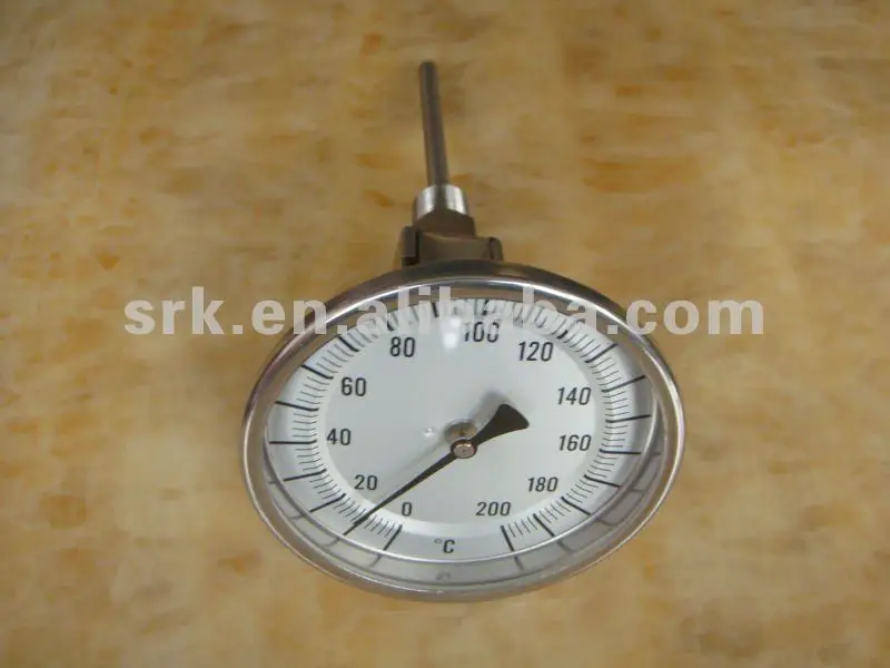 

Everyl bimetal thermometer with universal angle
