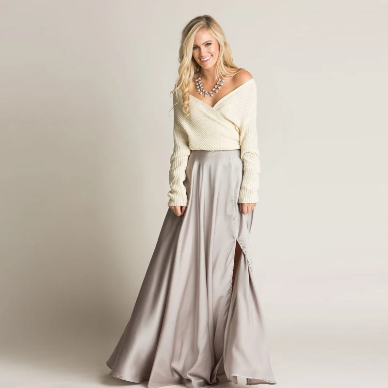 67-20171204-morning-lavdner-cute-holiday-clothes-for-women-Rosalie_Flowy_Silver_Maxi_Skirt