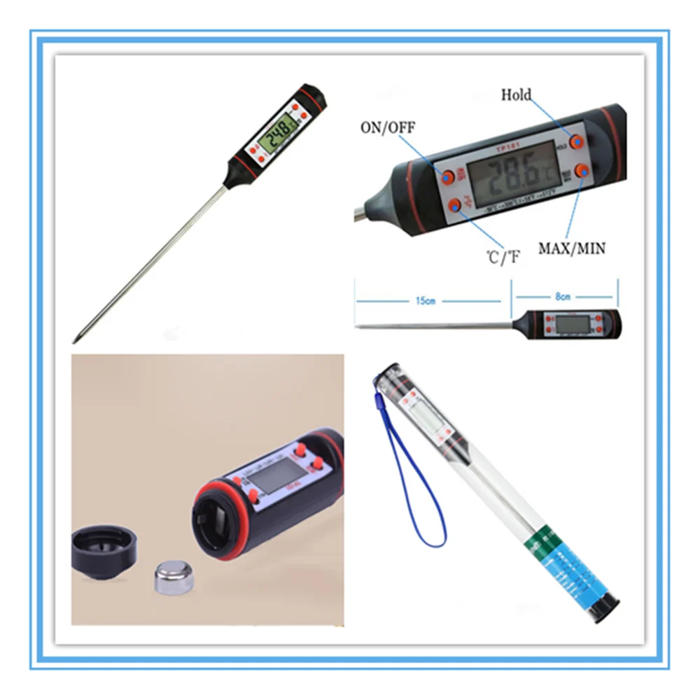 Иглы электронный пищевой термометр Термометры для барбекю измерения температуры молока выпечки Кухня Водонепроницаемый