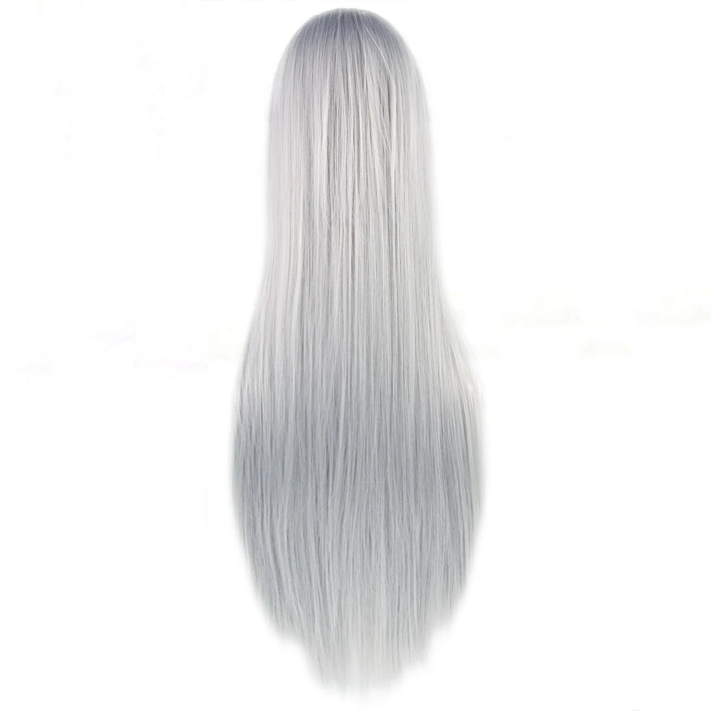 Soowee 24 цвета 32 дюймов длинные прямые женские вечерние парики термостойкие синтетические волосы природа Красный Серый косплей парик