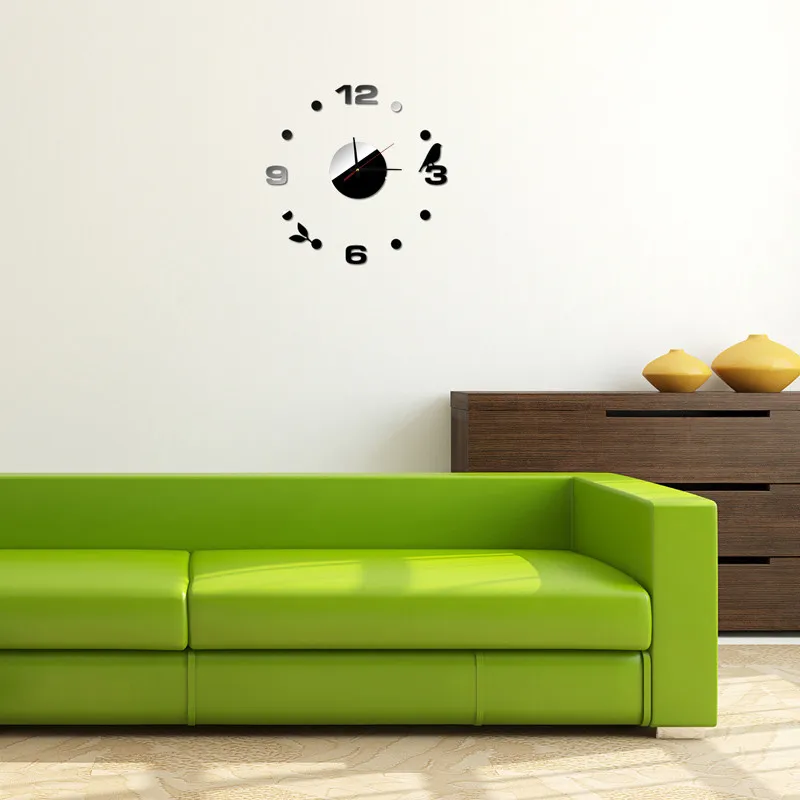 Аксессуары для украшения дома модные домашние настенные часы DIY самоклеющиеся