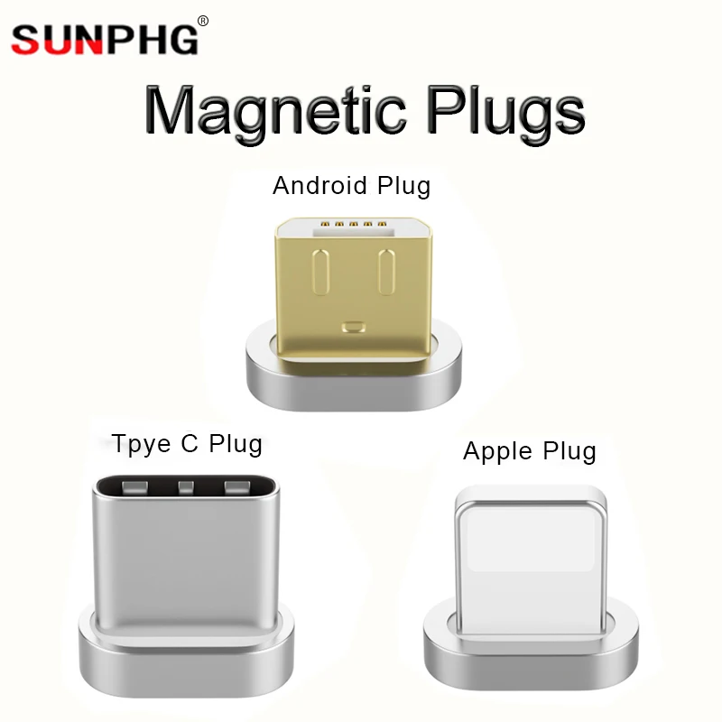 

SUNPHG Five-generation Magnetic Cable Plug Fast Charging Mobile Phone For iPhone For Android For Type C Magnet Charger Line Plug